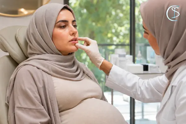 خطرات تزریق ژل لب در بارداری